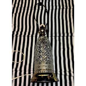 Vintage Leviton Lead Crystal 3 Way Lamp-Working!  Read description!